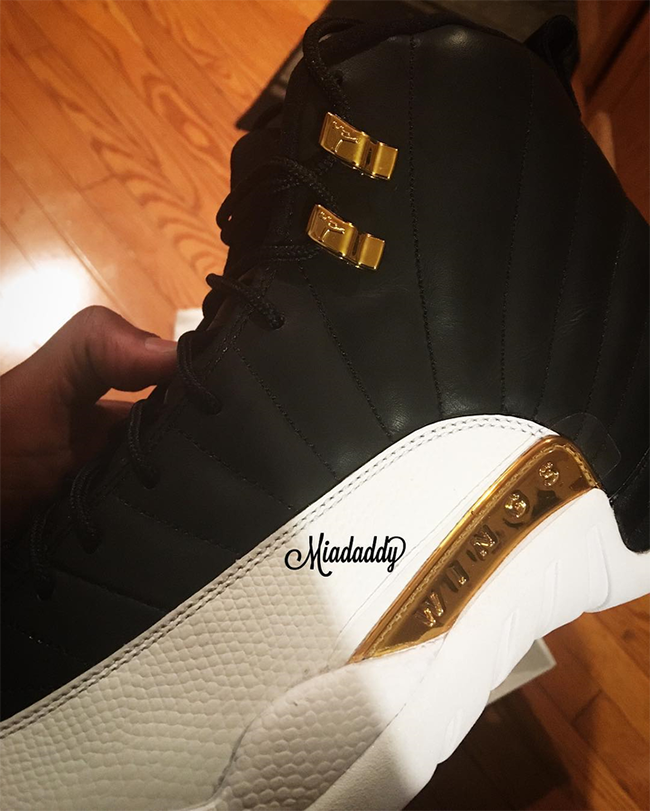 Air Jordan 12 Wings Black Gold